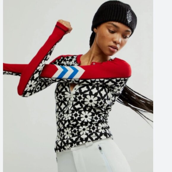 new FP Movement by Free People Kick Off Printed Layer in Aspen Onyx Cimbo 253 - Picture 1 of 10